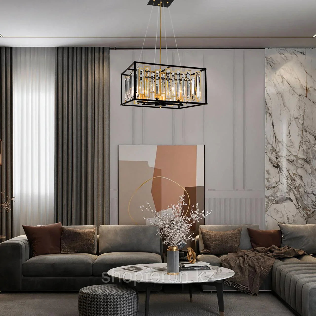 CELLA -Lustre en cristal moderne