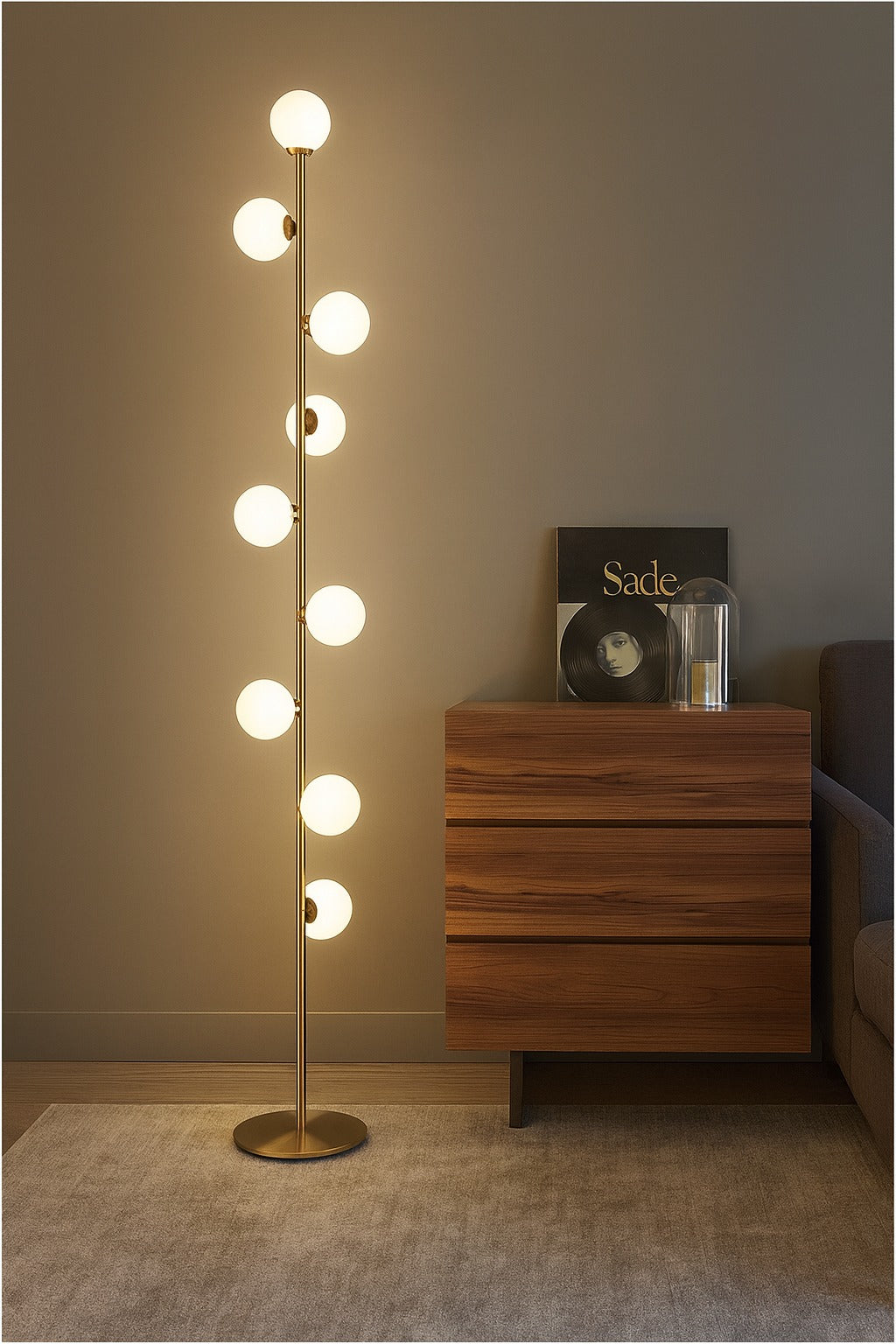 Lampadaire Sphère Multi-lumières