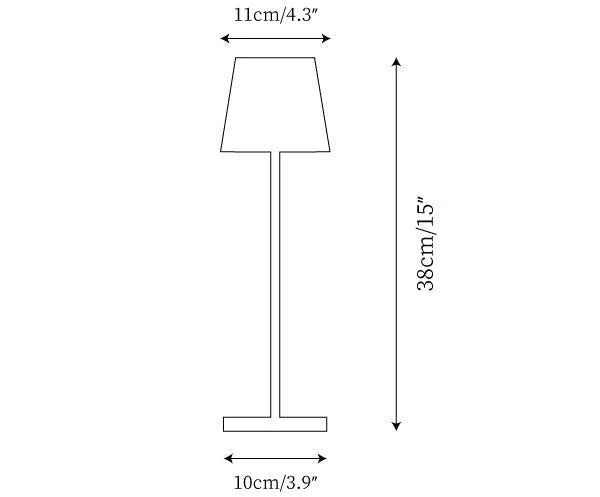 Lampe de Table « Eleganza » – Sans Fil, Rechargeable, Tactile