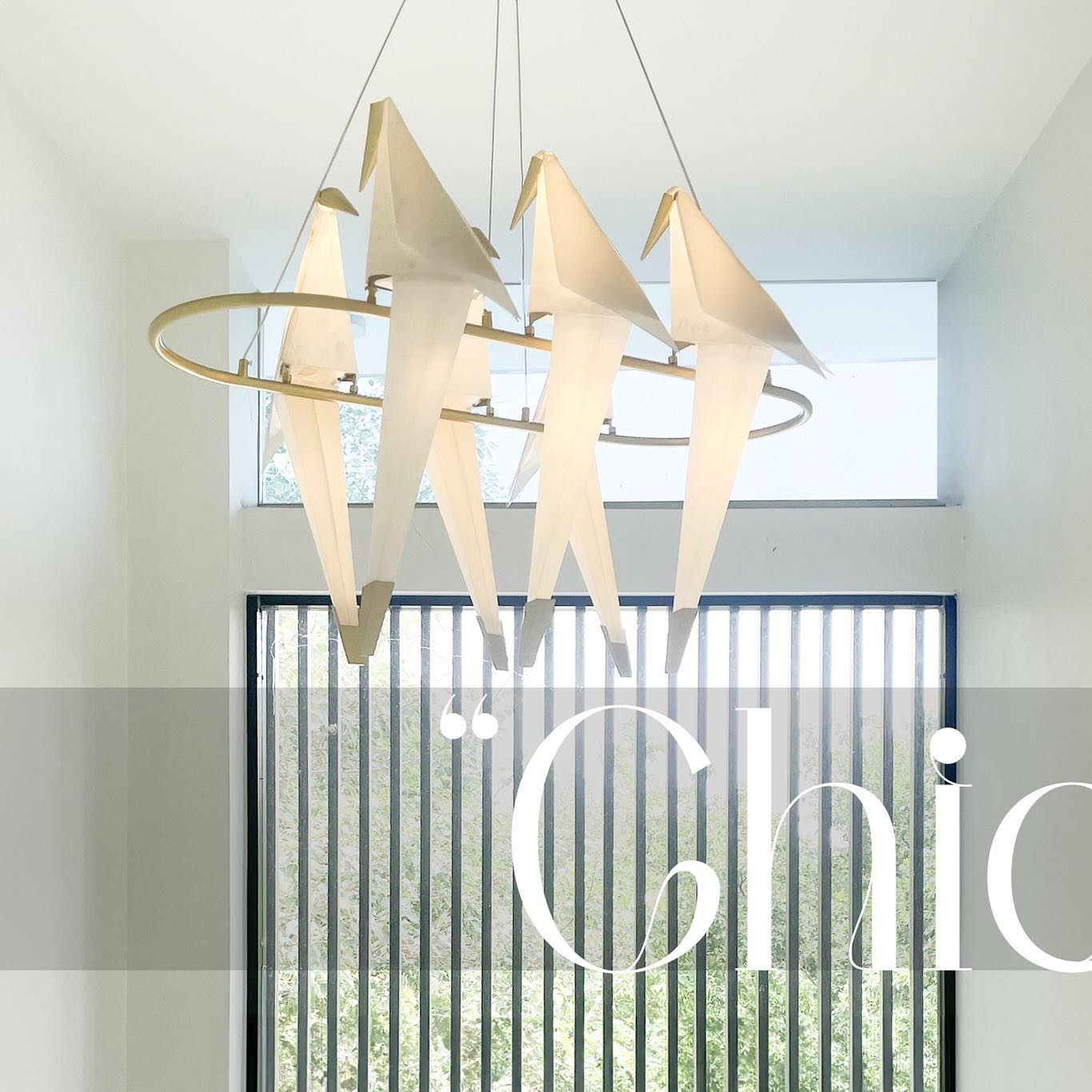 Lampe suspendue LED en pvc sous forme de oiseaux