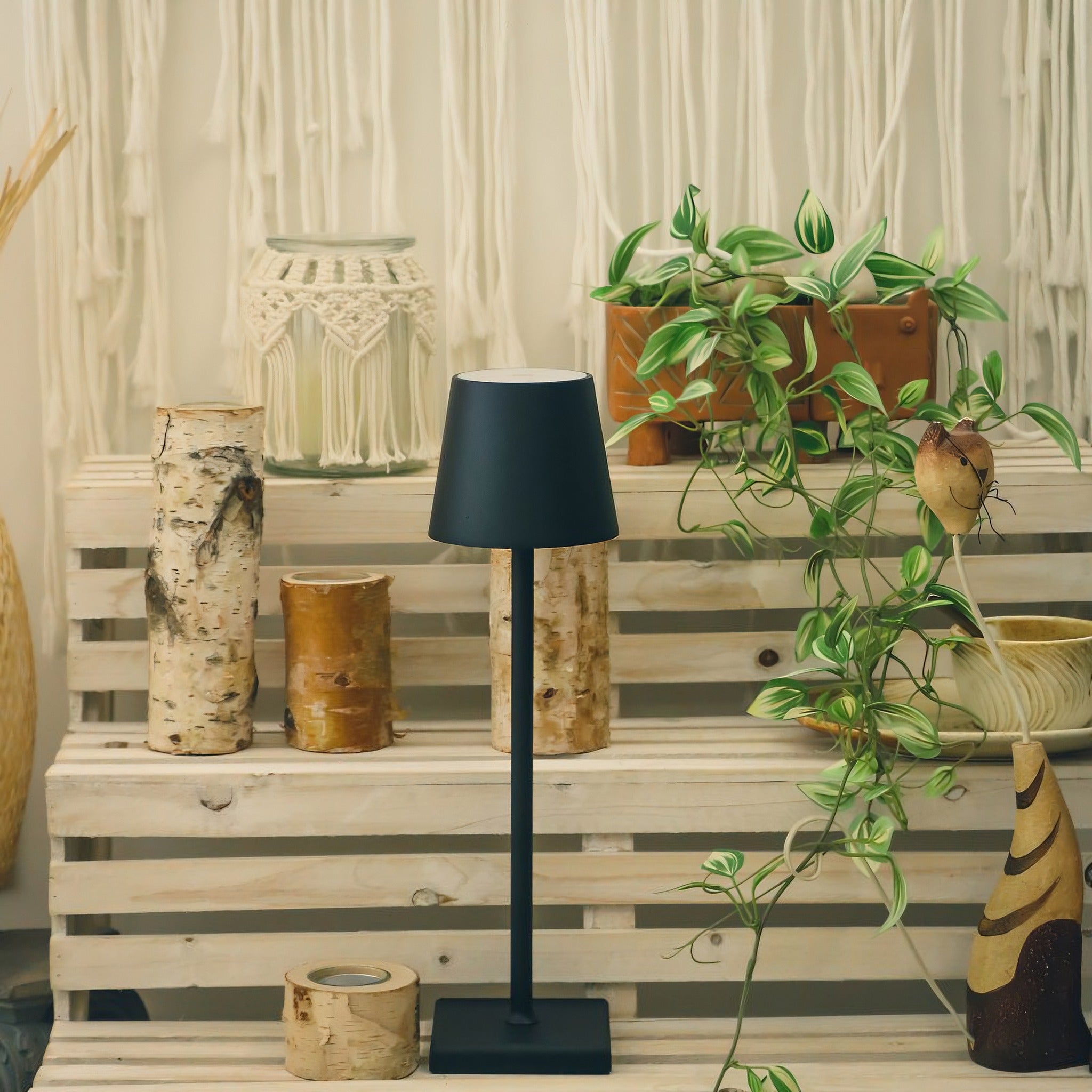 Lampe de Table « Eleganza » – Sans Fil, Rechargeable, Tactile