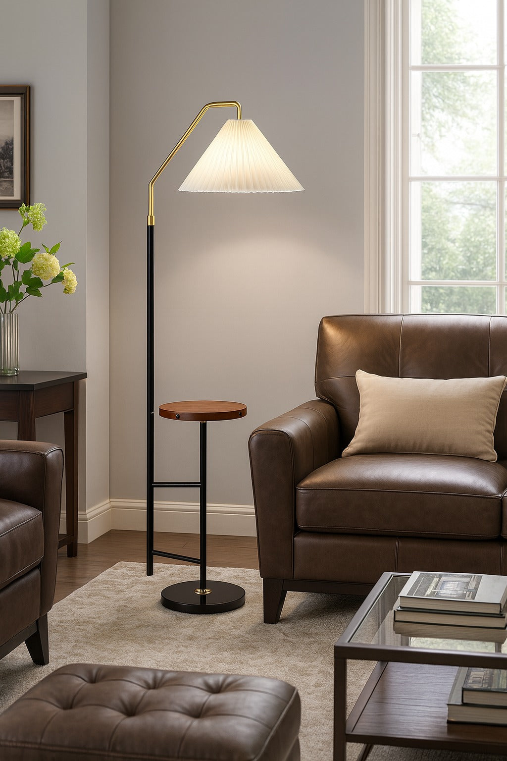 Lampadaire Lecture Classique avec Tablette