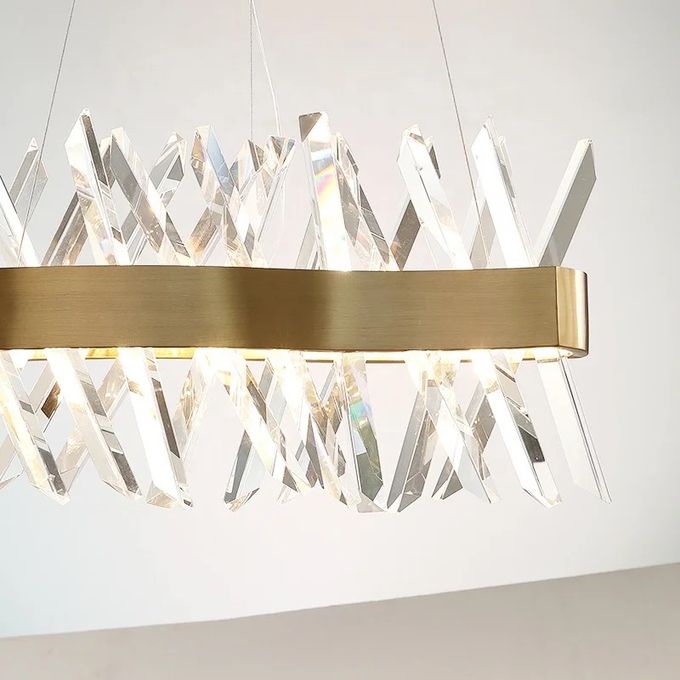 CITRA - Lustre Cristal K9 Or LED 100 CM