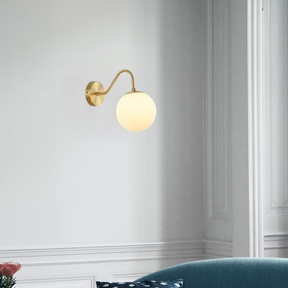 JADSSOX - Globe en verre, applique murale en métal