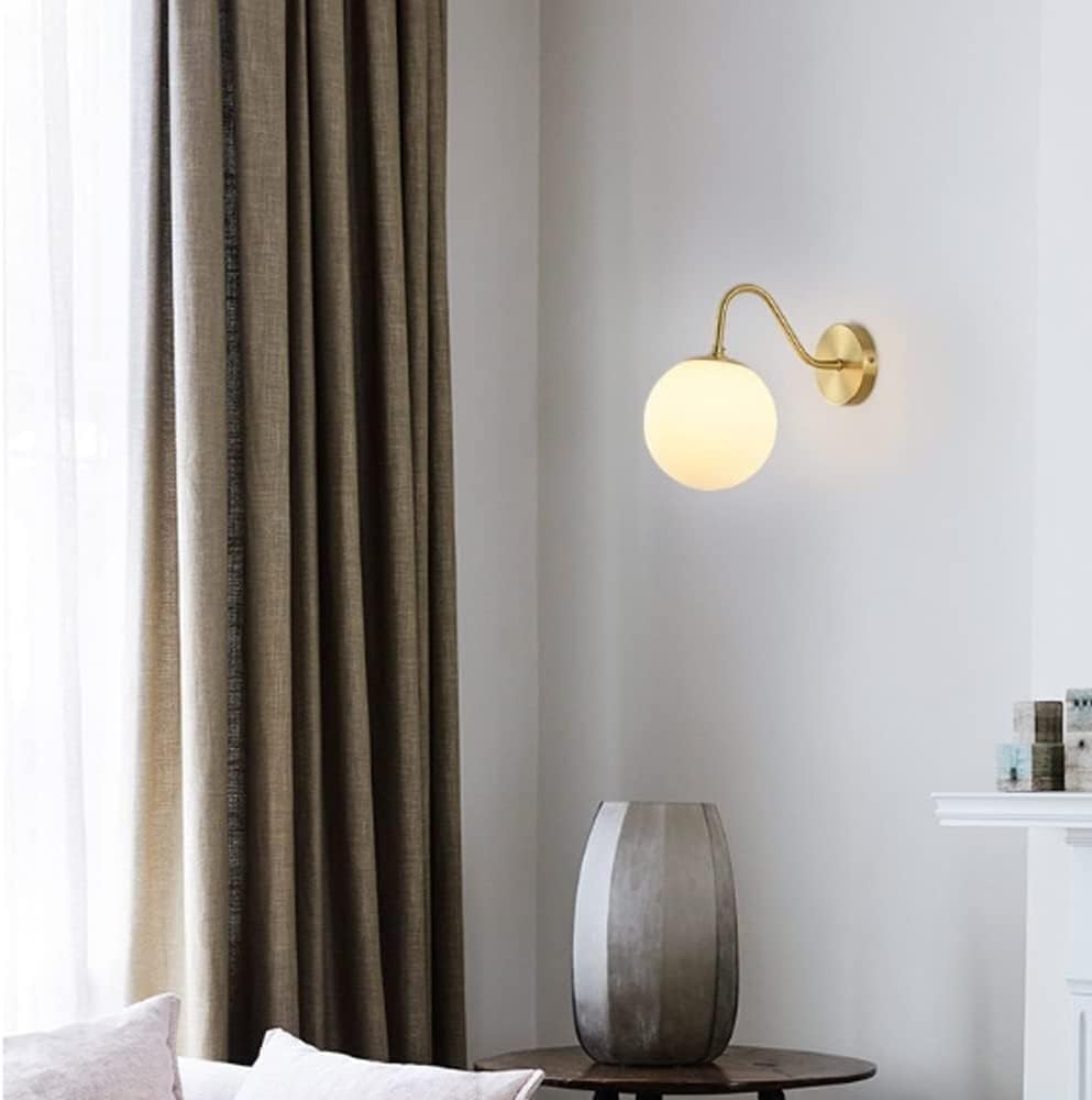 JADSSOX - Globe en verre, applique murale en métal