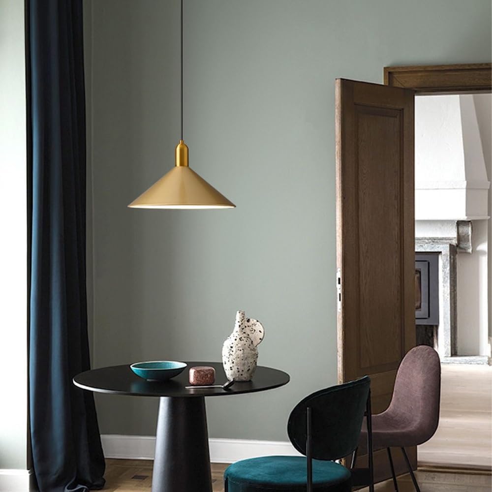 Abat-jour lustre en métal parapluie créatif