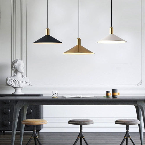 Abat-jour lustre en métal parapluie créatif