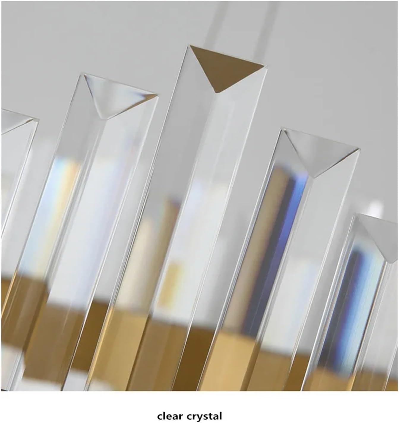 BUNCC - Lustre Cristal K9 LED avec Télécommande Ovale/Ronde