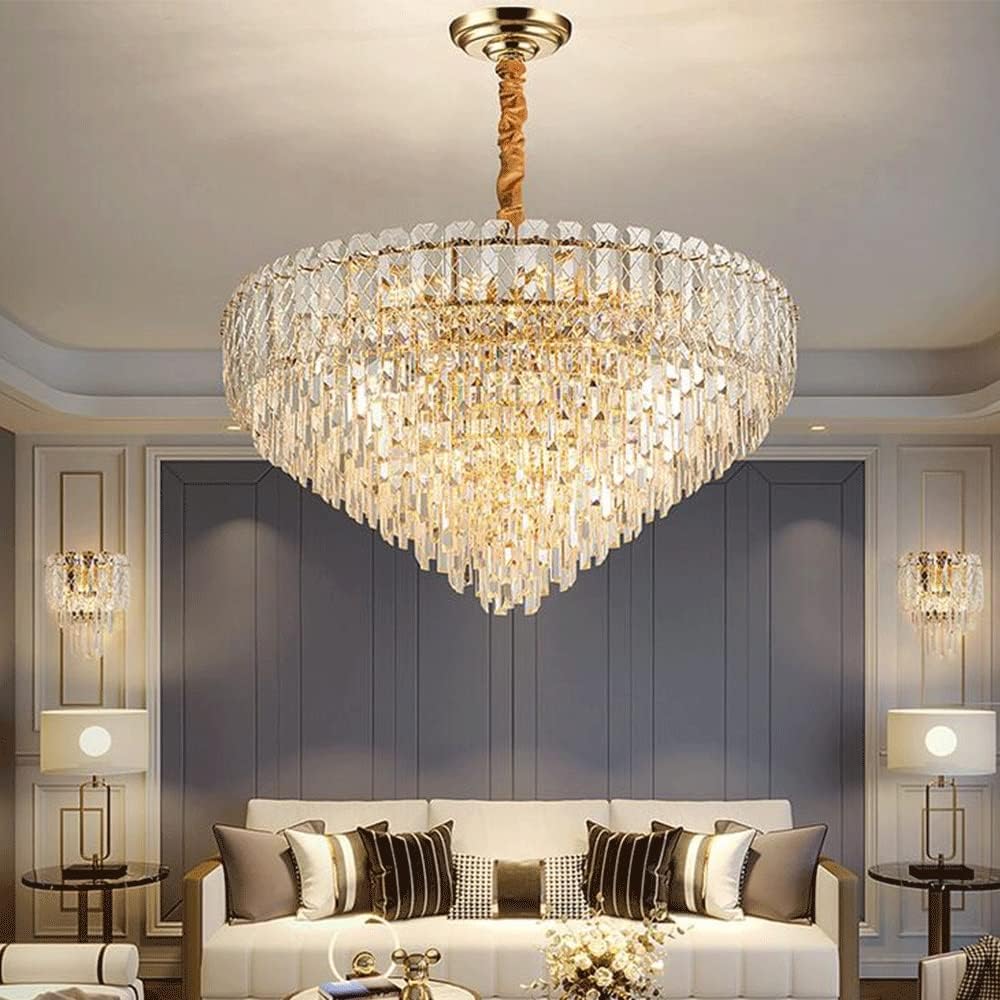 FALIO - Lustre ovale en Cristal 80/30cm