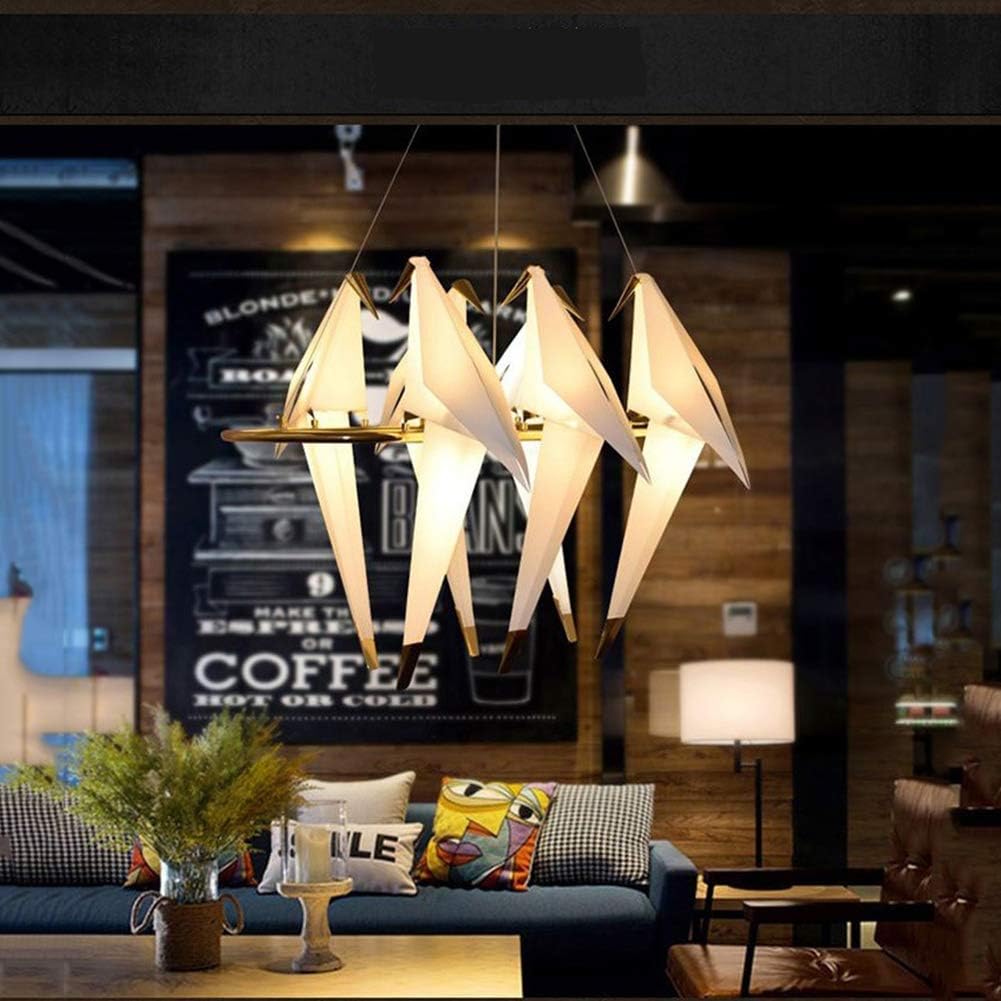 Lampe suspendue LED en pvc sous forme de oiseaux