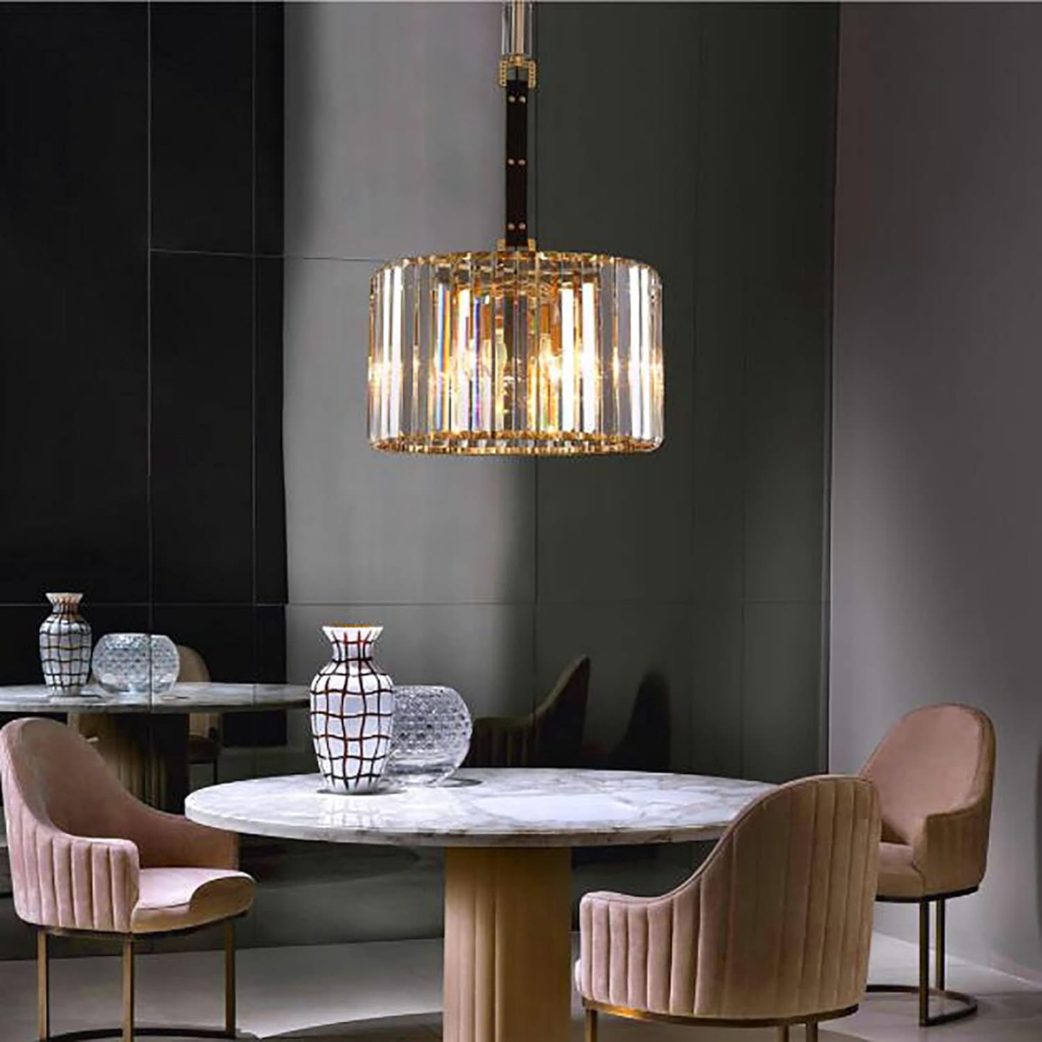 DANVILLE - Lustre moderne en cristal K9