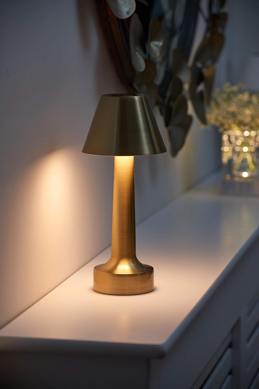 Lampe de table sans fil, LED métal USB 5V rechargeable