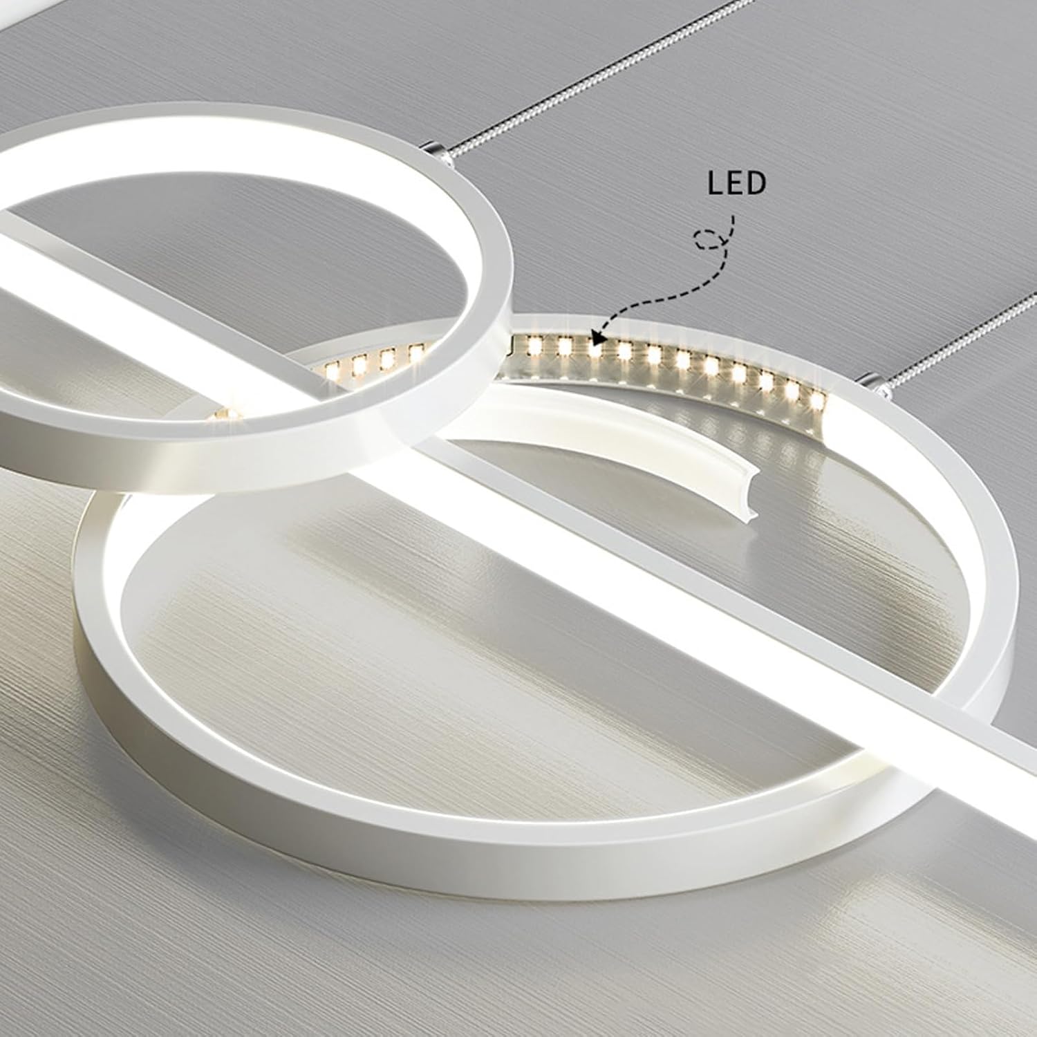 LANEKD - Lampe de table à manger  100 cm