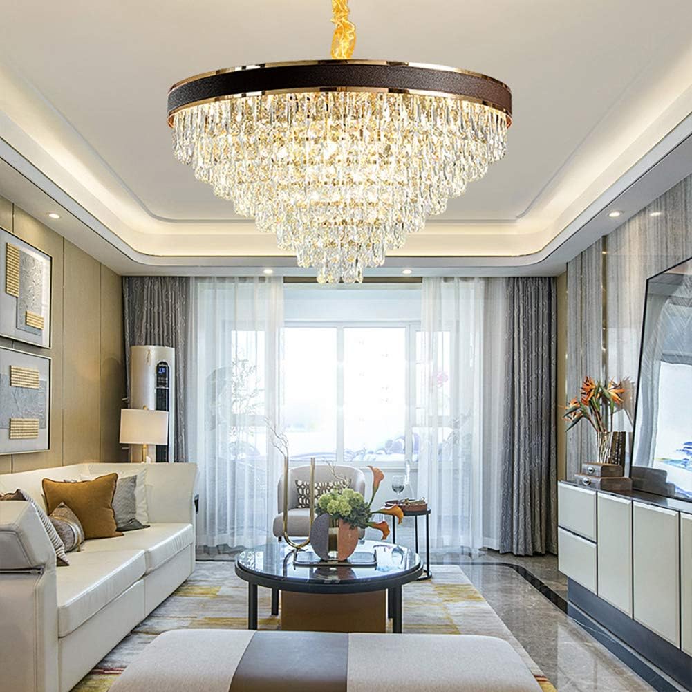 Jante en cuir noir avec cristaux K9 Lustre de luxe