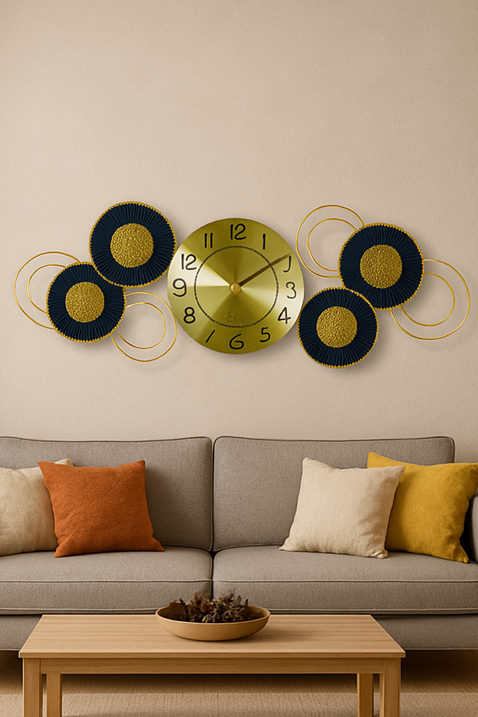 Horloge Murale COSMOS DORÉ