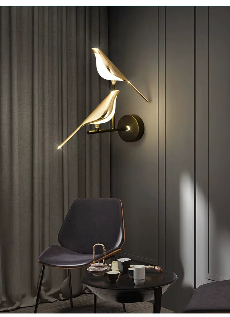 BASLASH - Golden Bird Applique murale