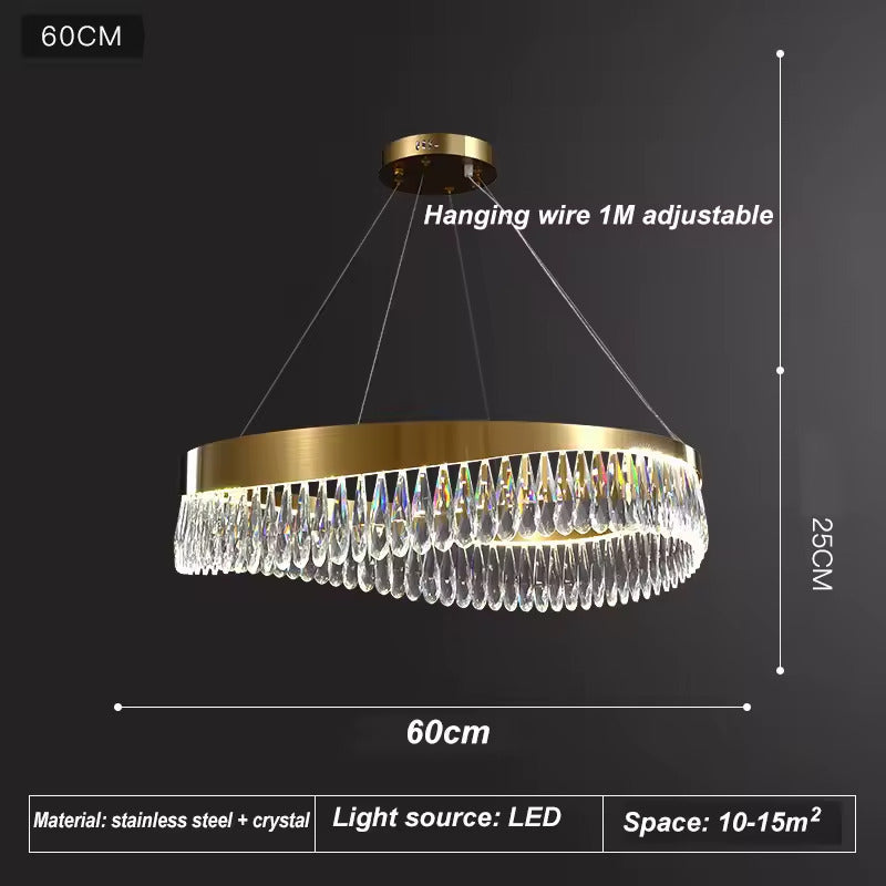 DAMKO - Lustre en Cristal K9 40/50/60 cm