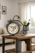 Horloge décorative tricycle chromé