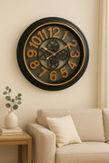 Horloge Murale Industrielle Engrenages 50 cm