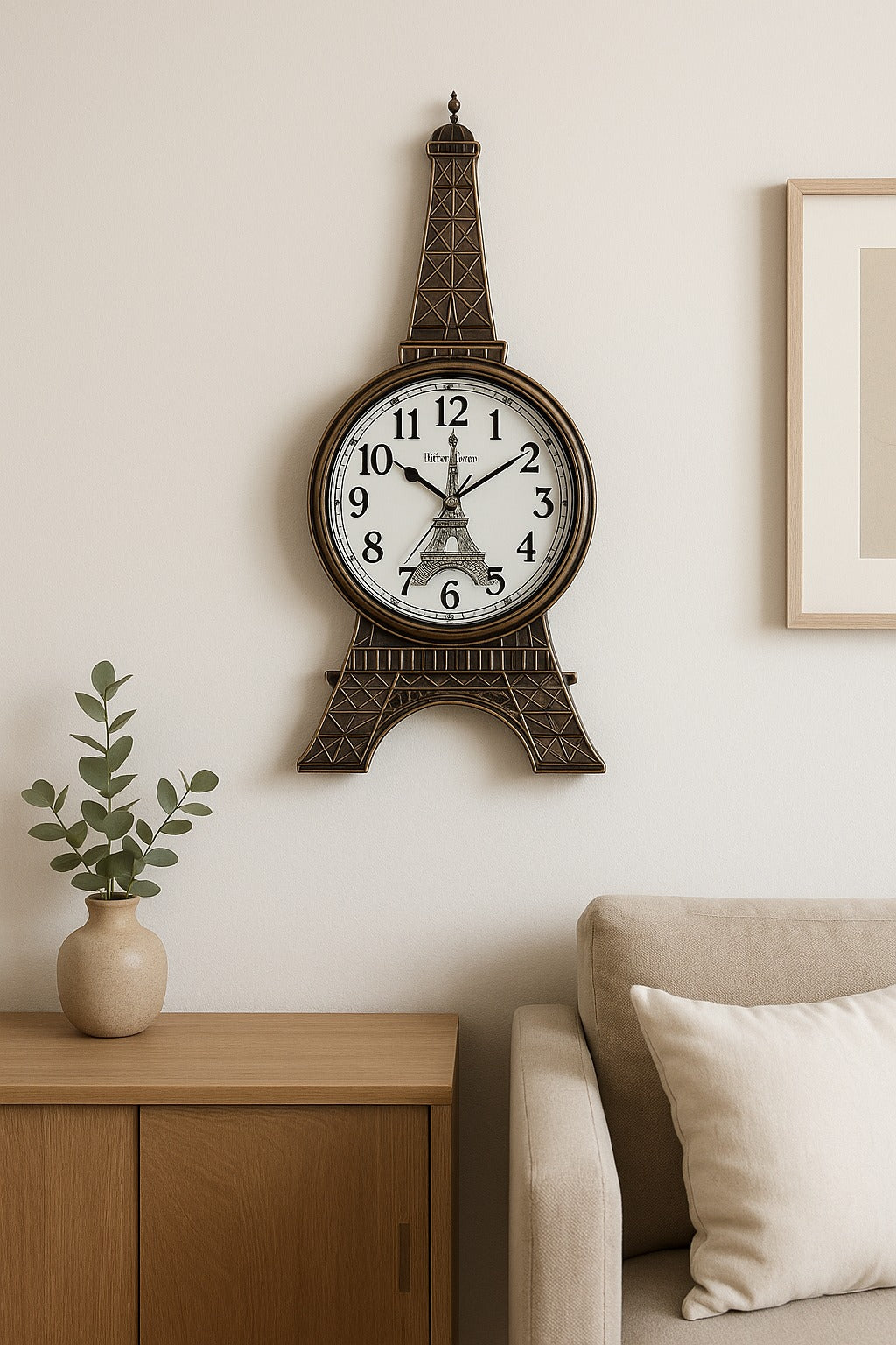 Horloge Murale Tour Eiffel – Hauteur 50 cm