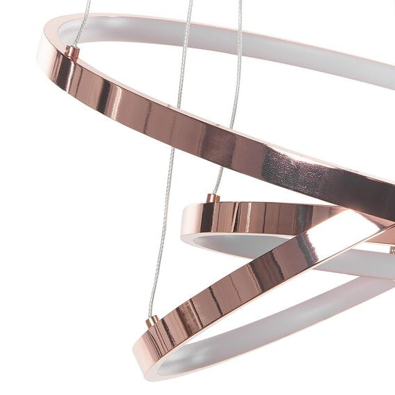 ACVATO - Lustre Doré pendentif à 3 Anneaux